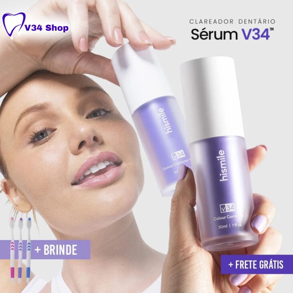 Sérum v34 clareador de dente Funciona