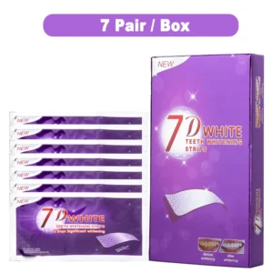 Tira de branqueamento de dentes roxa para dentes sensíveis: Indolor