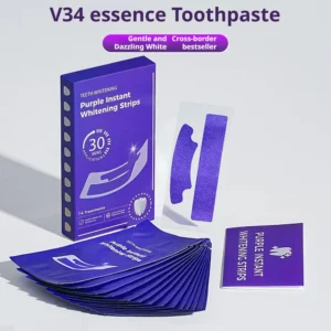 Fita clareadora roxa: Fita v34 Clareadora dental strips